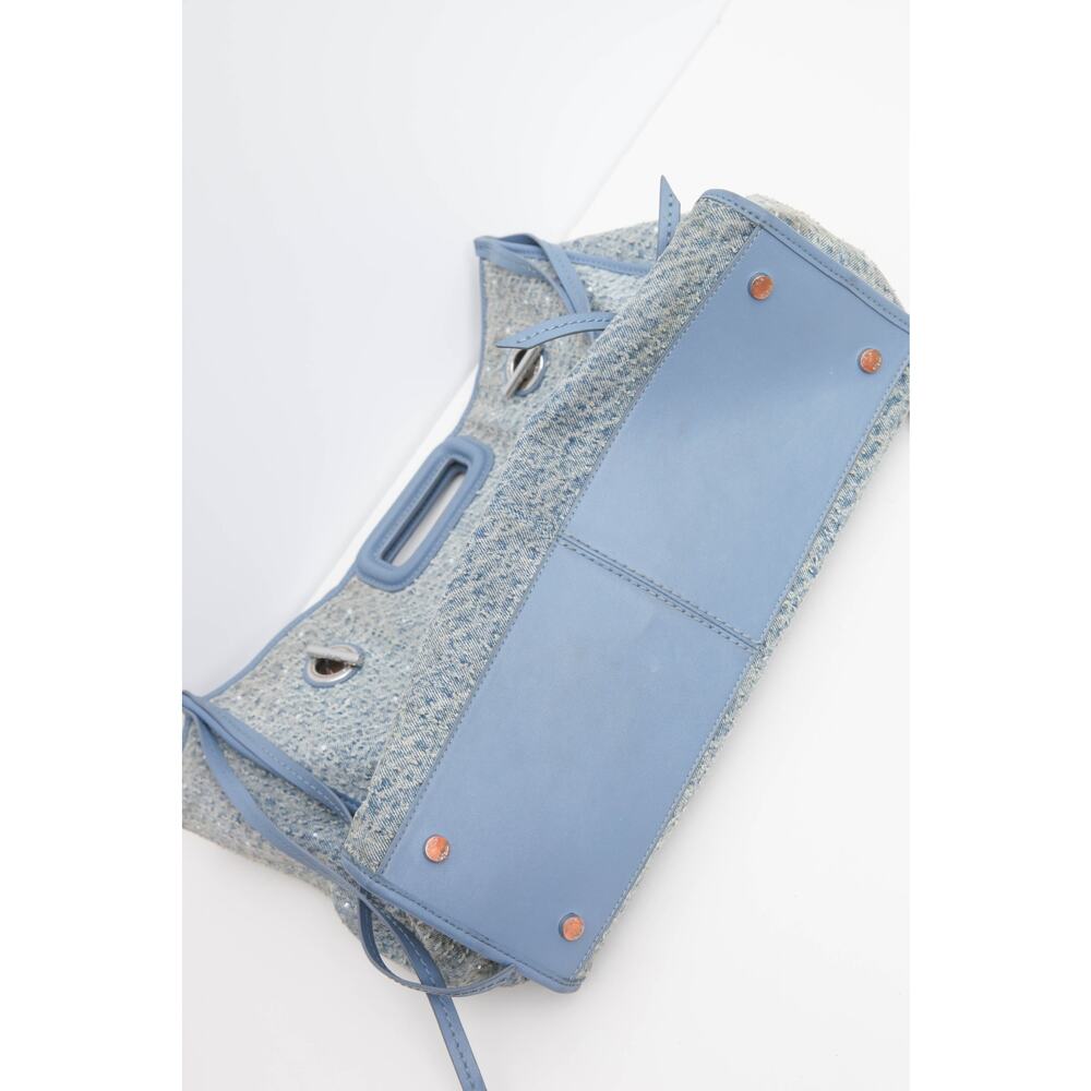 Maje rhinestone-embellished denim tote bag - Picture 9 of 10